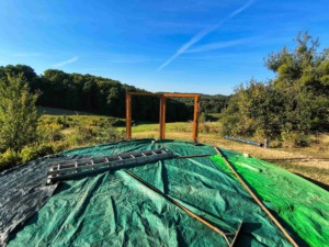 Abbau der Jurte - Platz für Neues